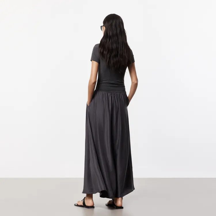 MOCO Short Sleeved Dress Women's Dark Gray-2