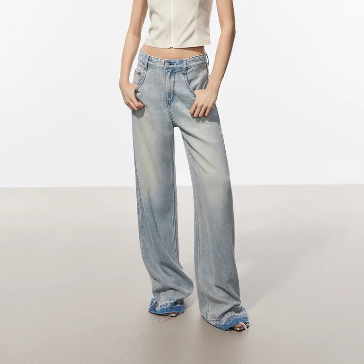 MO&CO Jeans Women's Denim Light Blue-2
