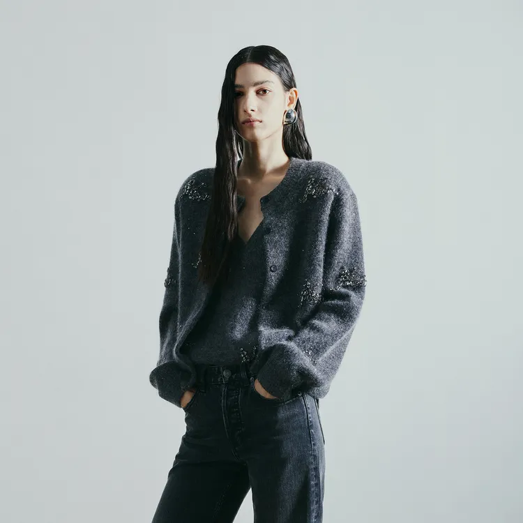 MOCO Knitwear Women's Dark Heather Gray-2