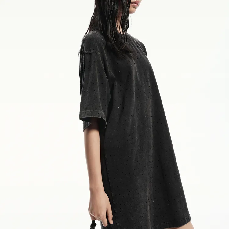 MOCO Short Sleeved Dress Women's Steel Gray-3