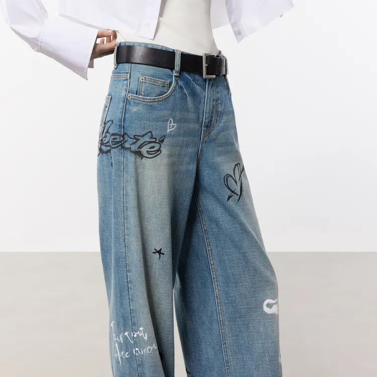 MO&CO Jeans Women's Denim Blue-4