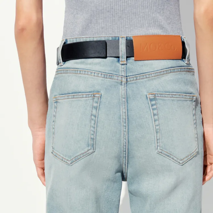 MO&CO Jeans Women's Denim Blue-5
