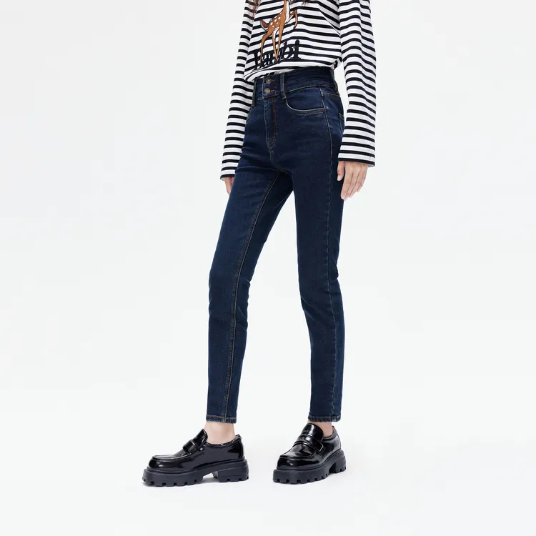 MO&CO Jeans Women's Denim Blue-4
