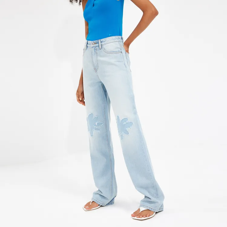 MO&CO Jeans Women's Denim Light Blue-4