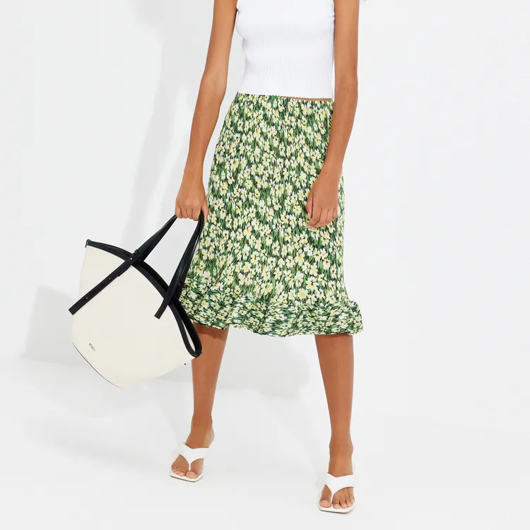 MOCO Casual Long Skirts Women's Vibrant Floral Mix-2