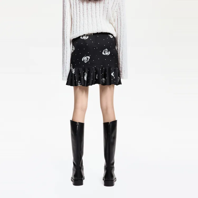 MOCO Casual Short Skirts Women's Black-3