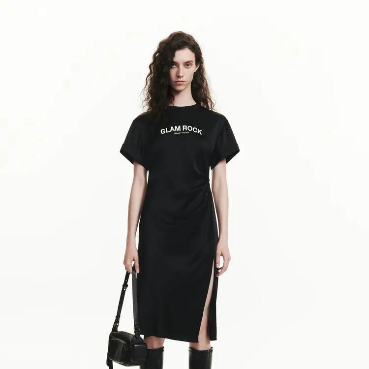 MOCO Short Sleeved Dress Women's Black-2
