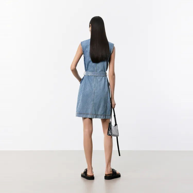 MOCO Sleeveless Dress Women's Denim Blue-2
