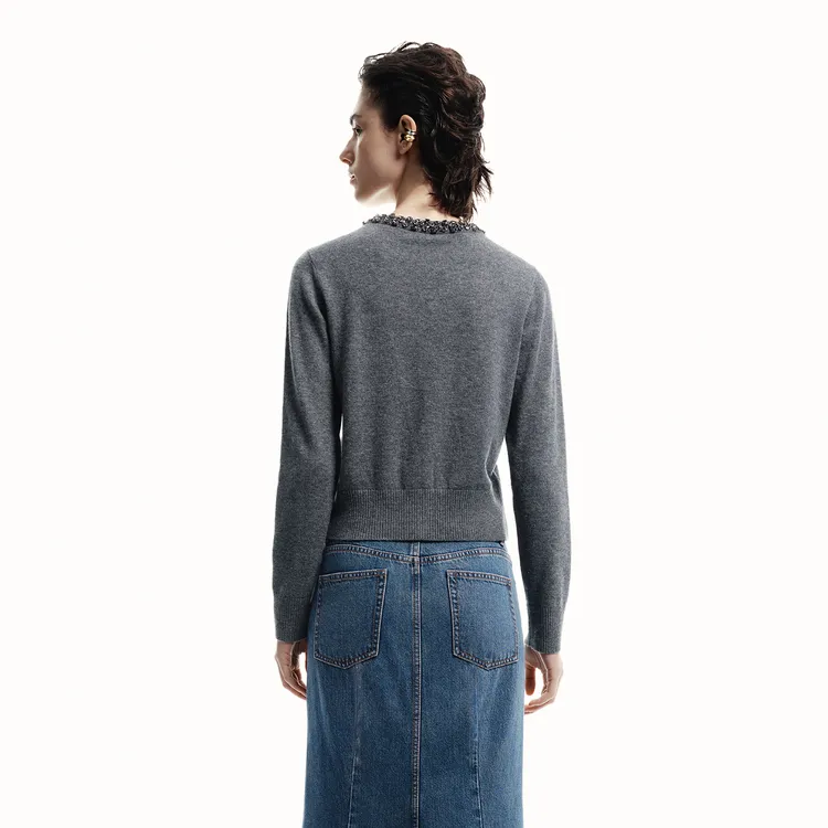 MOCO Sweater Women's Medium Heather Gray-3