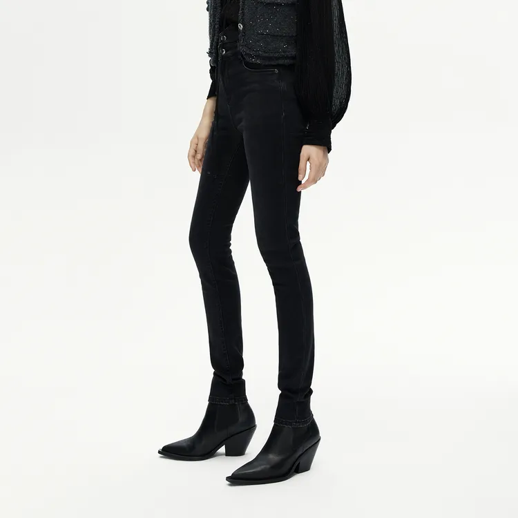MO&CO Jeans Women's Denim Black-4