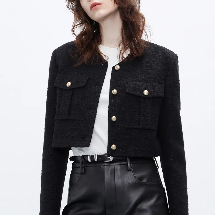MO&CO Cropped Coats Women's-6