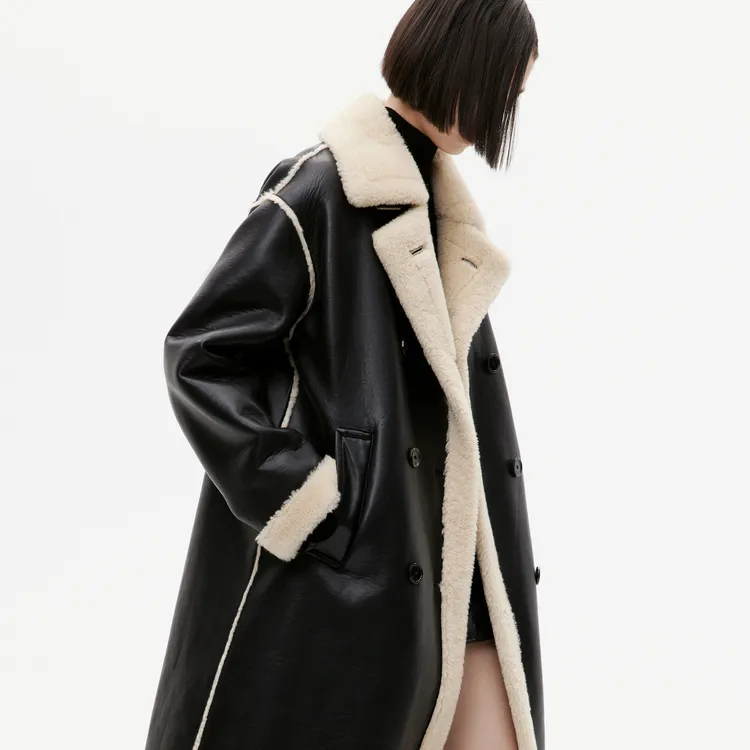 MO&CO Coats Women's Black-2