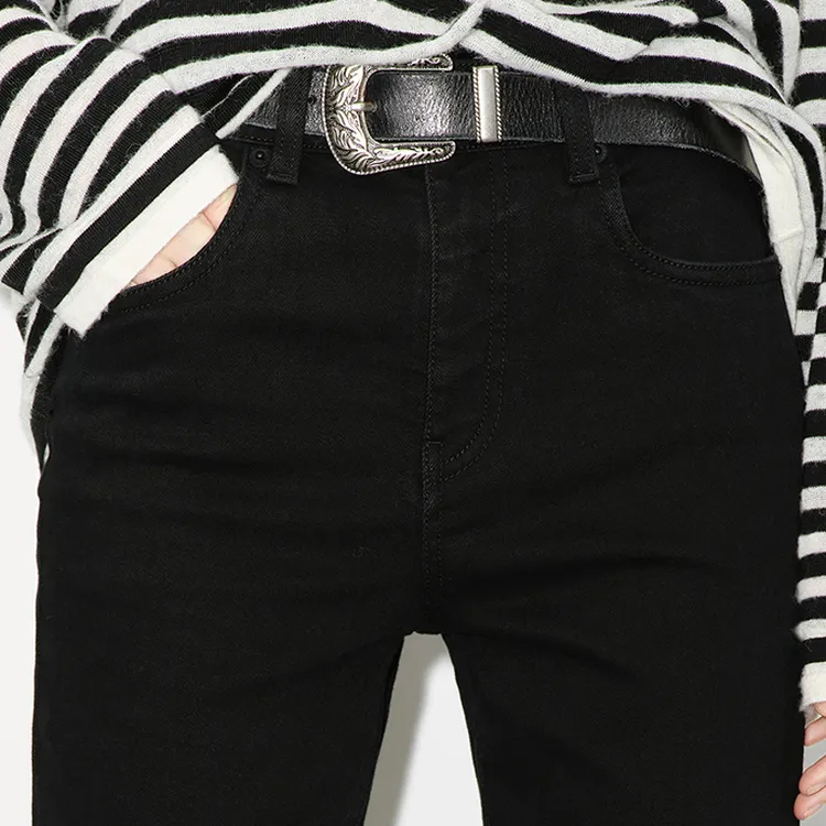 MO&CO Jeans Women's Denim Black-5