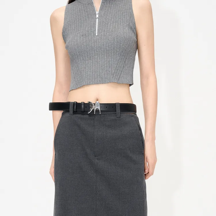 MOCO Knitwear Women's Medium Heather Gray-5