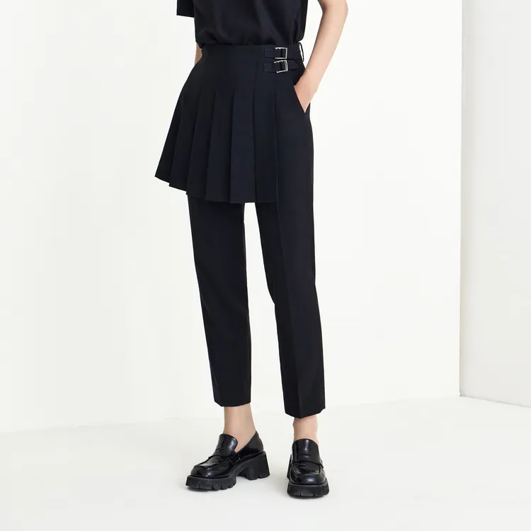 MO&CO Casual Pants Women's Black-4