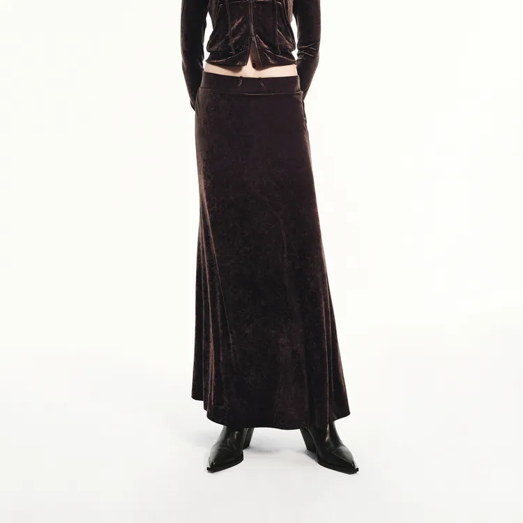 MOCO Casual Long Skirts Women's Brownie Color-2