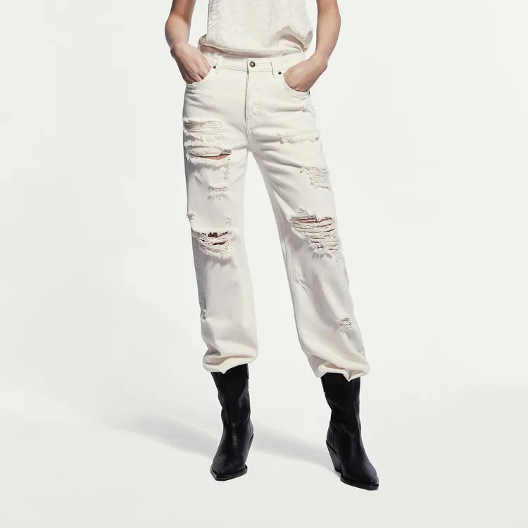 MO&CO Jeans Women's Denim White-2
