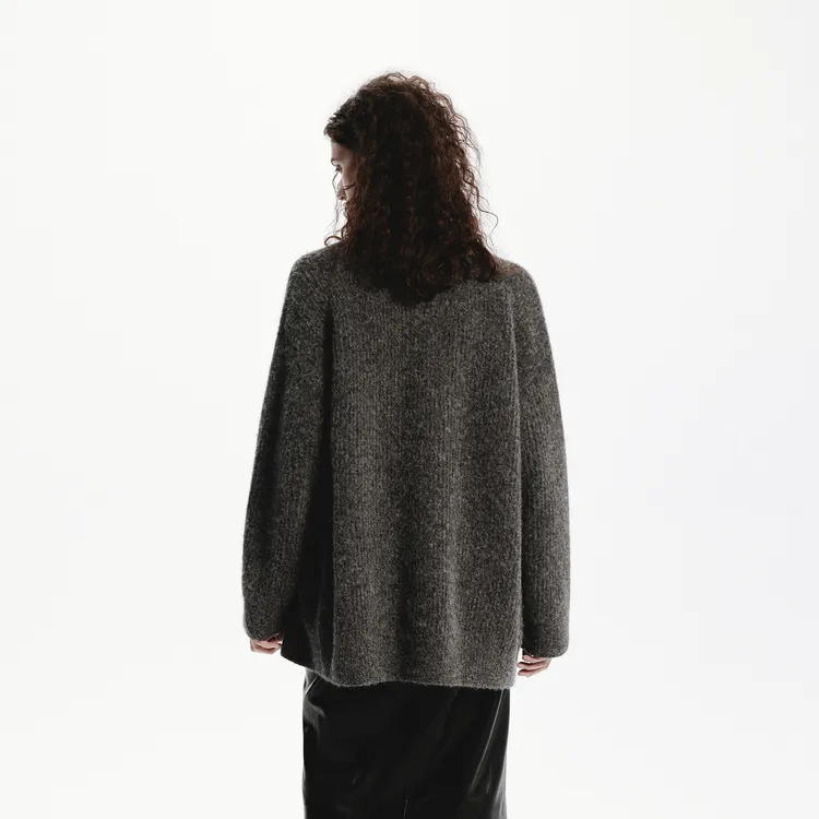 MOCO Knitwear Women's Dark Heather Gray-3