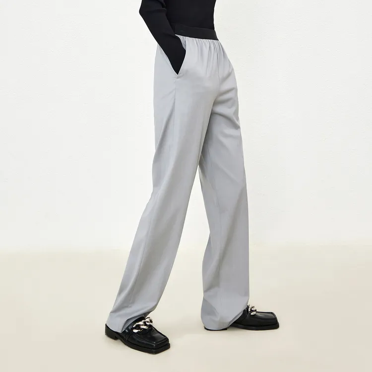 MO&CO Casual Pants Women's Medium Gray-5