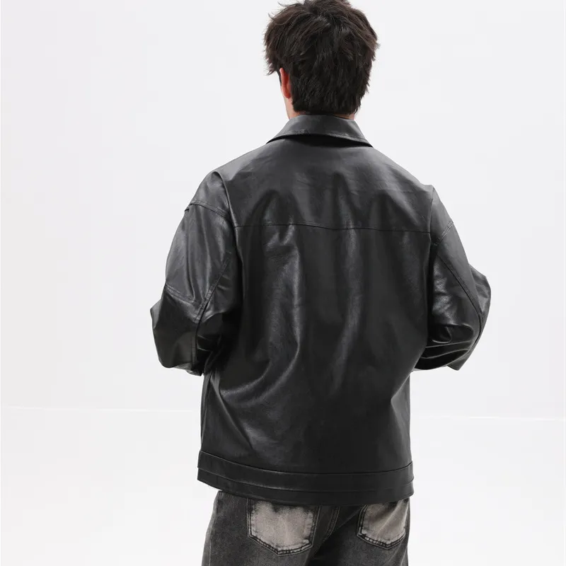 GOOSELIAR Leather Jackets Coats Unisex-5