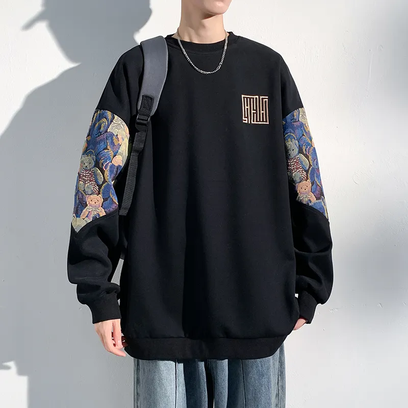GOOSELIAR Loose Fit Crew Neck Top Sweatshirt Unisex-2