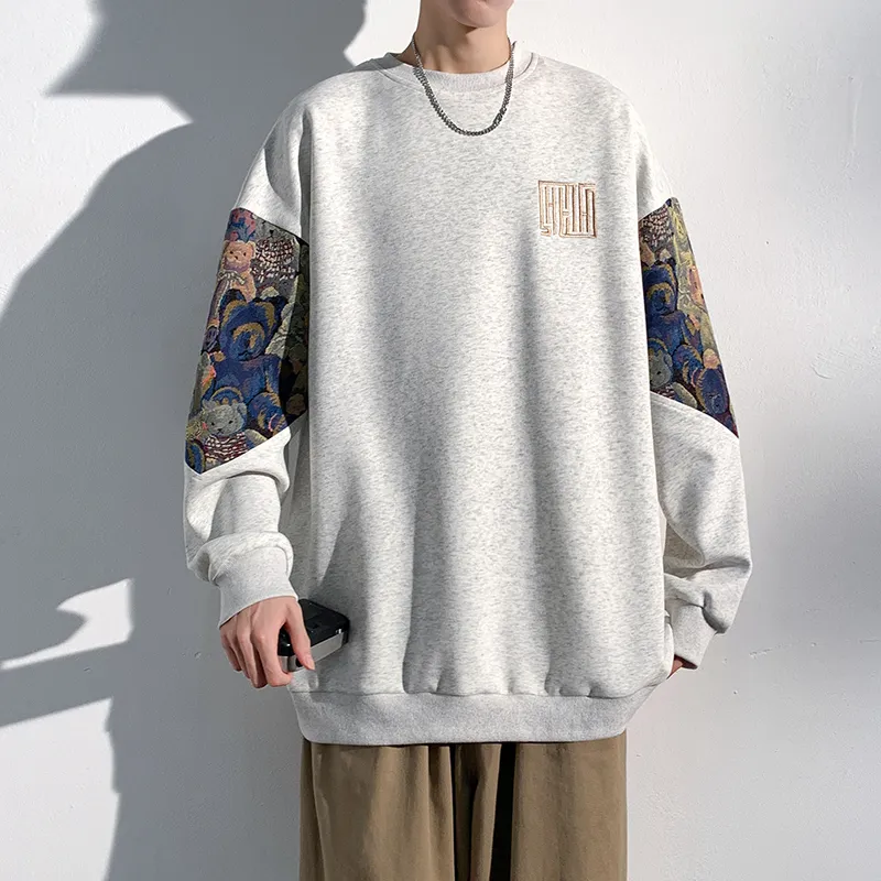 GOOSELIAR Loose Fit Crew Neck Top Sweatshirt Unisex-10