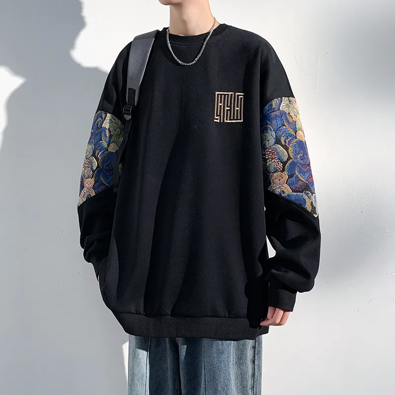 GOOSELIAR Loose Fit Crew Neck Top Sweatshirt Unisex-5