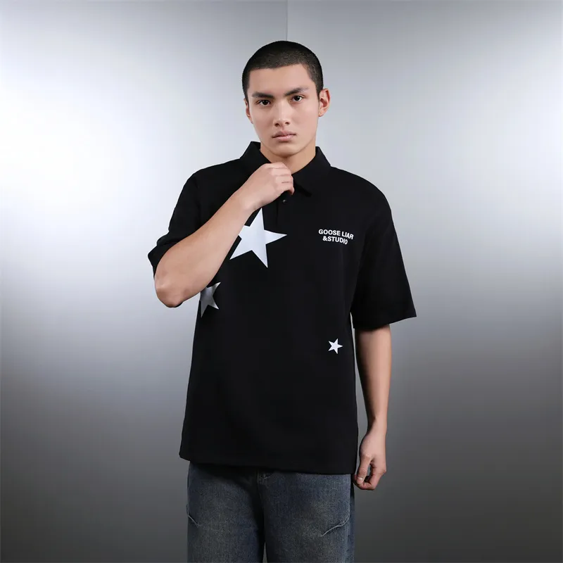 GOOSELIAR Short-Sleeved Polo Shirt T-Shirt Unisex-5