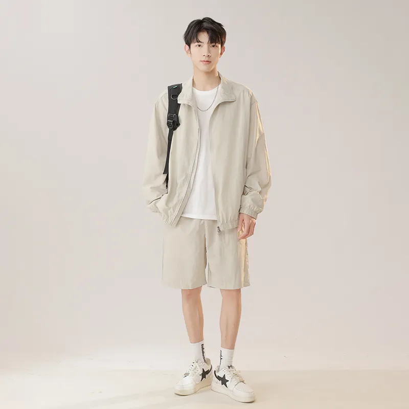 GOOSELIAR Coat, Shorts, Pants Three Piece Set Unisex-56