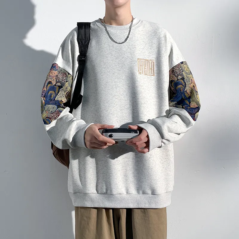 GOOSELIAR Loose Fit Crew Neck Top Sweatshirt Unisex-8