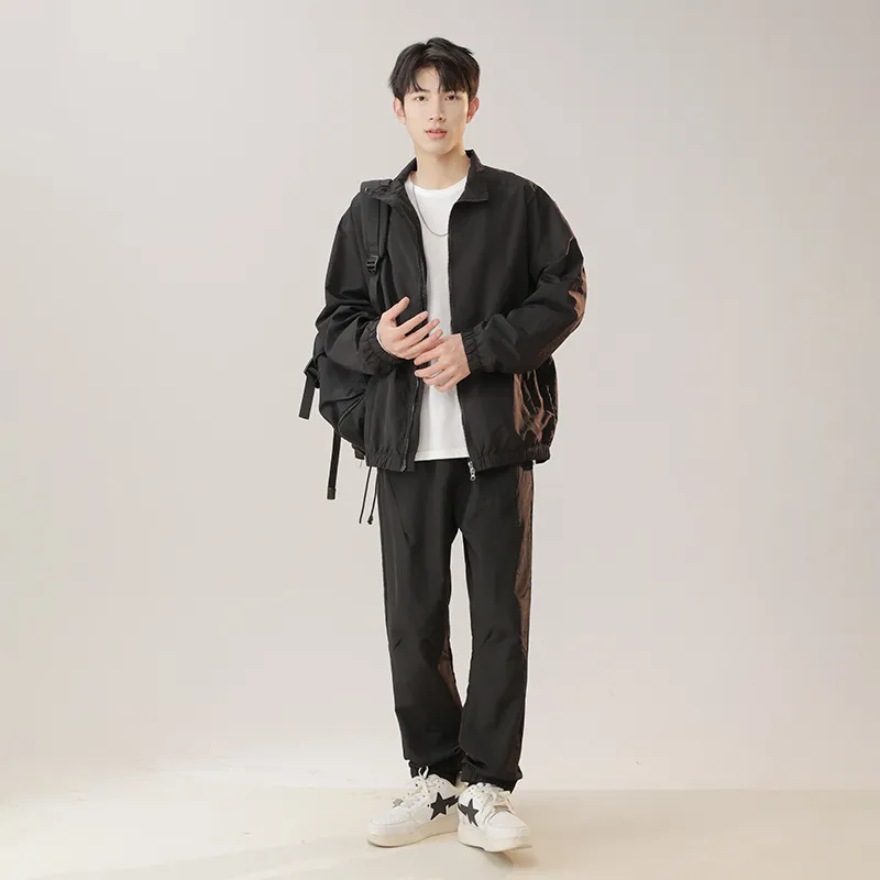 GOOSELIAR Coat, Shorts, Pants Three Piece Set Unisex-79