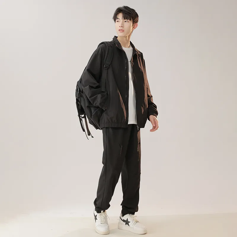 GOOSELIAR Coat, Shorts, Pants Three Piece Set Unisex-82