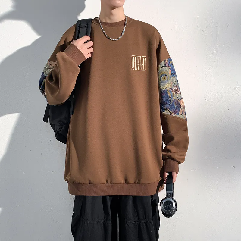 GOOSELIAR Loose Fit Crew Neck Top Sweatshirt Unisex-15