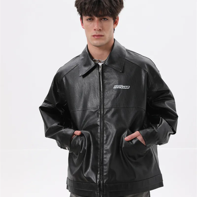 GOOSELIAR Leather Jackets Coats Unisex-6