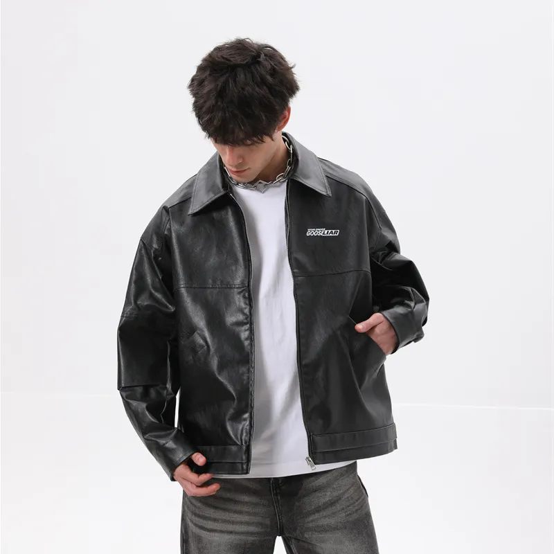 GOOSELIAR Leather Jackets Coats Unisex-7