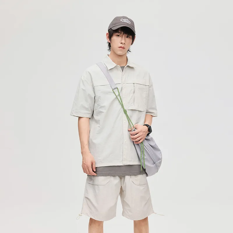 GOOSELIAR Shirt Shorts Set Two-Piece Set Unisex-2