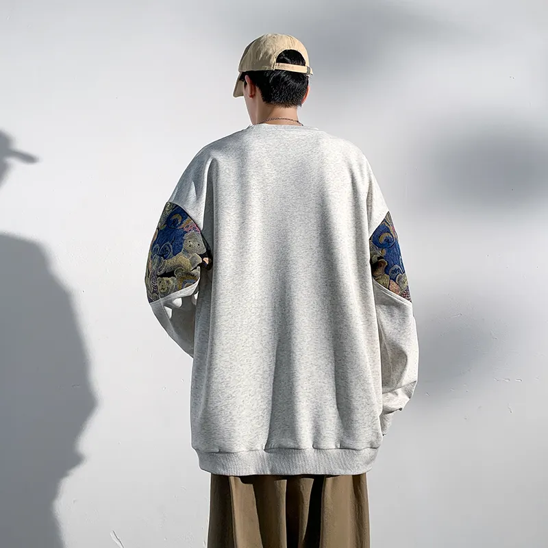 GOOSELIAR Loose Fit Crew Neck Top Sweatshirt Unisex-12