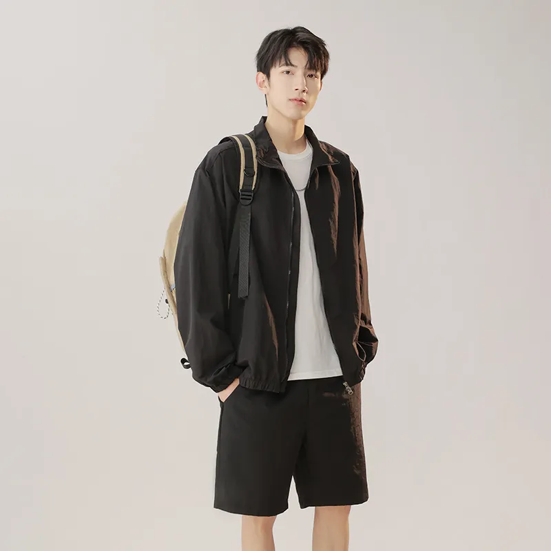 GOOSELIAR Coat, Shorts, Pants Three Piece Set Unisex-49