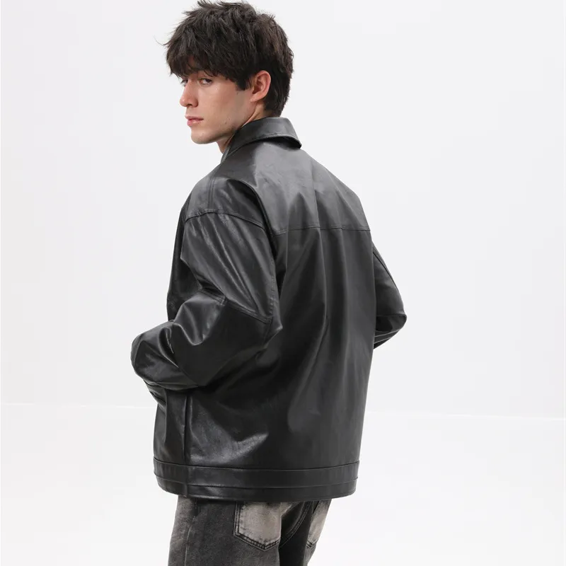 GOOSELIAR Leather Jackets Coats Unisex-2