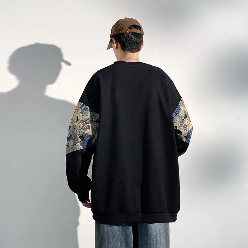 GOOSELIAR Loose Fit Crew Neck Top Sweatshirt Unisex-3
