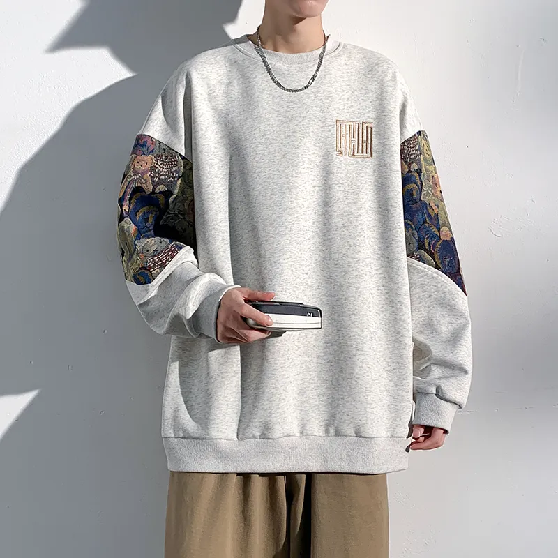 GOOSELIAR Loose Fit Crew Neck Top Sweatshirt Unisex-9