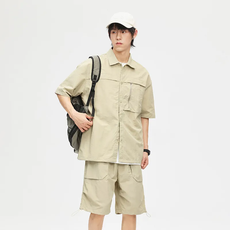 GOOSELIAR Shirt Shorts Set Two-Piece Set Unisex-8