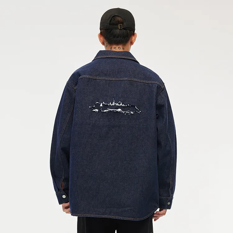 TSMLXLT Shirts Unisex Dark Denim Blue-2