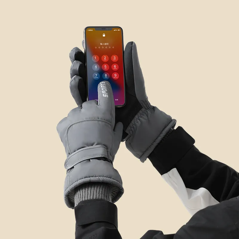 NANJIREN Thickened Ski Gloves Men's-4