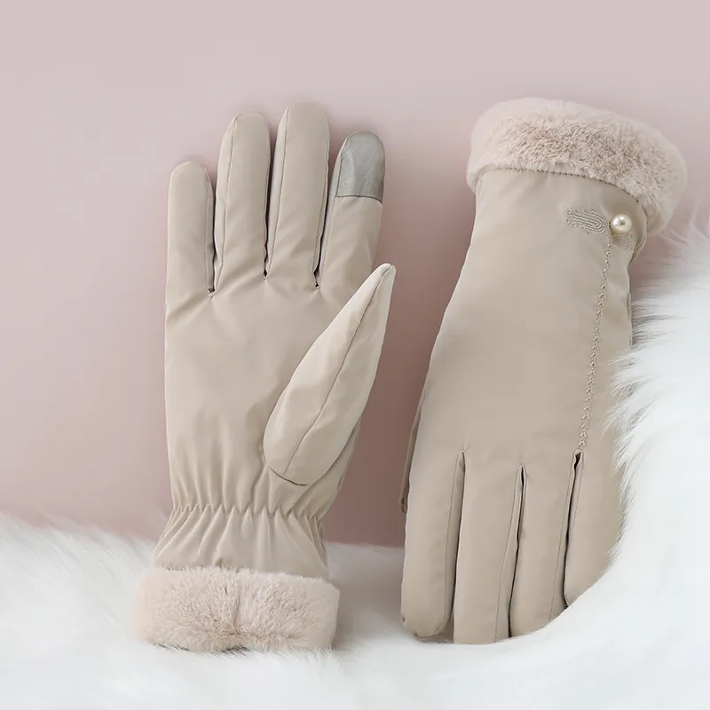 NANJIREN Thickened Warm Gloves Women's-10