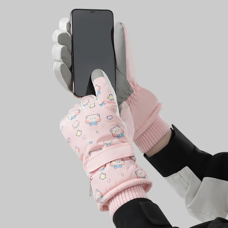 NANJIREN Thickened Ski Gloves Women's-5