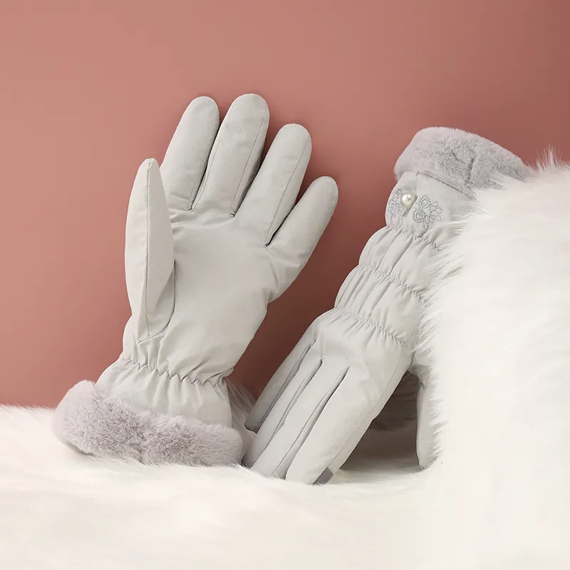 NANJIREN Thickened Warm Gloves Women's-5