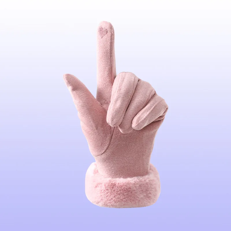 NANJIREN Thickened Warm Gloves Women's-6