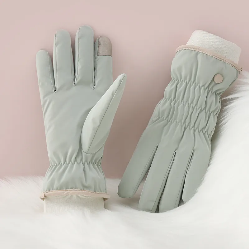 NANJIREN Thickened Warm Gloves Women's-10