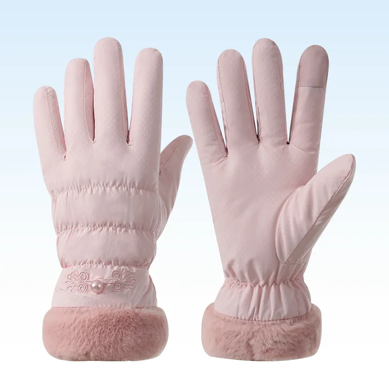 NANJIREN Thickened Warm Gloves Women's-1